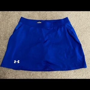 Ladies Blue Under Armour; Small tennis skort